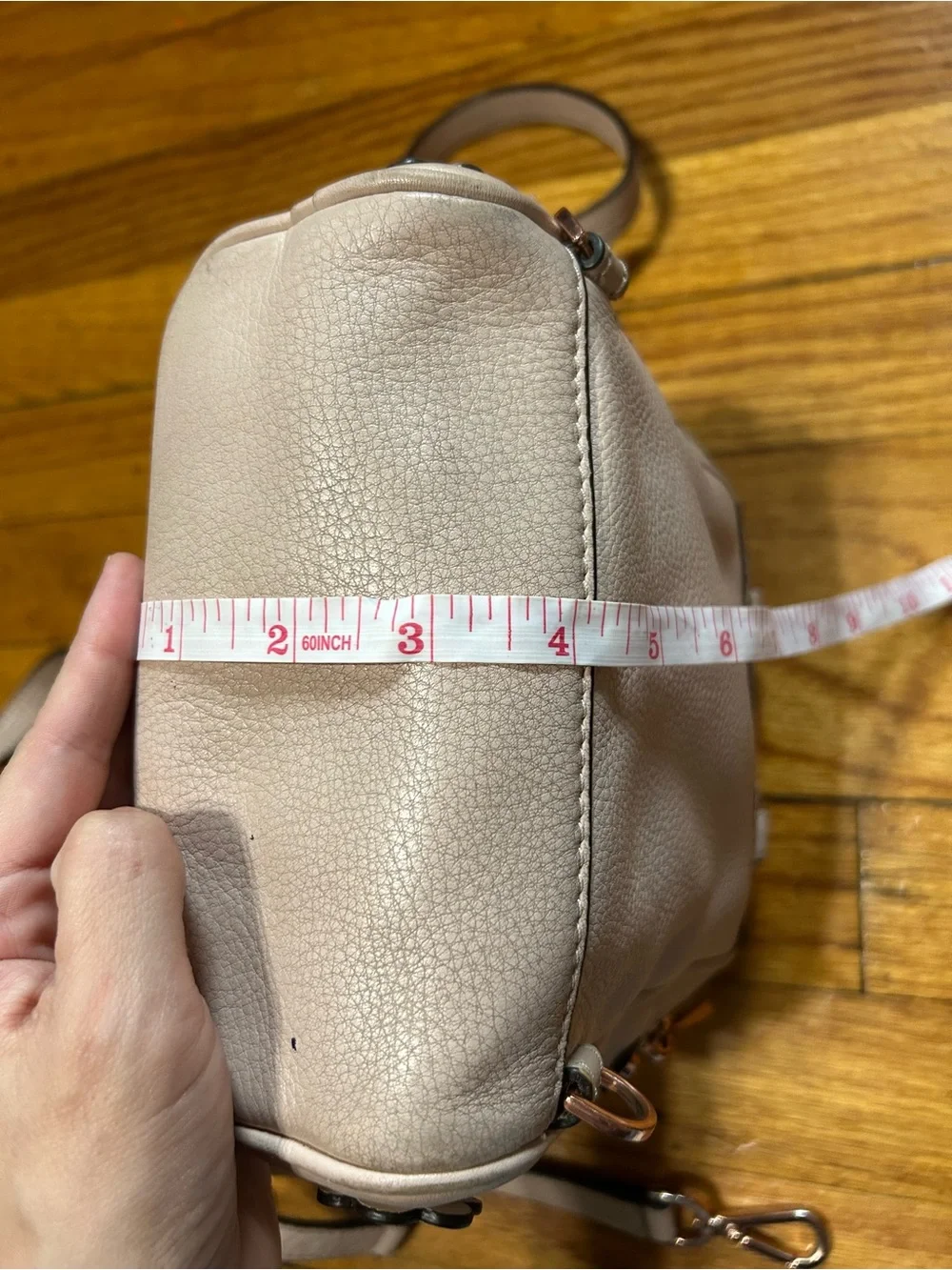 Michael Kors Light Pink Floral Mini Backpack Purse with Detachable Straps
